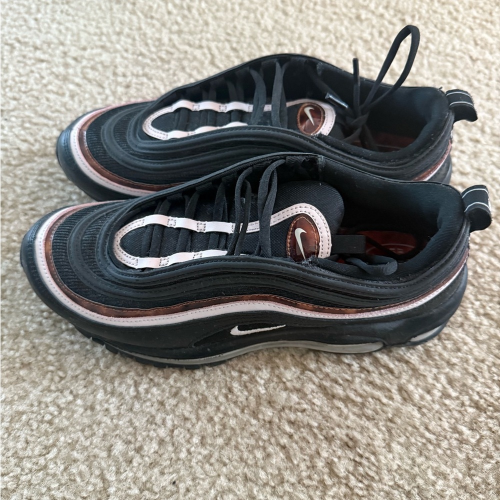 Nike Women’s Air Max 97 Sneakers - Black and Pink - Picture 3 of 6